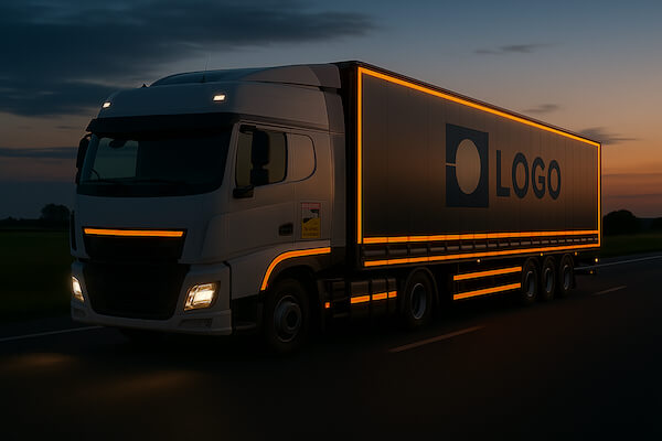 LKW bei Nachtfahrt