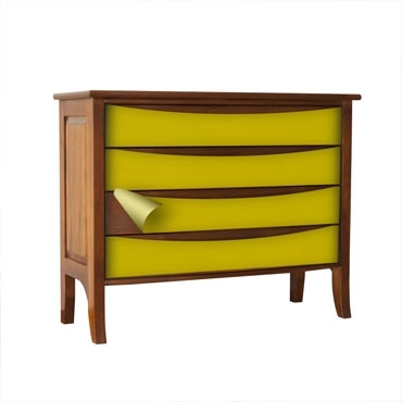 Credenza con pellicola per mobili